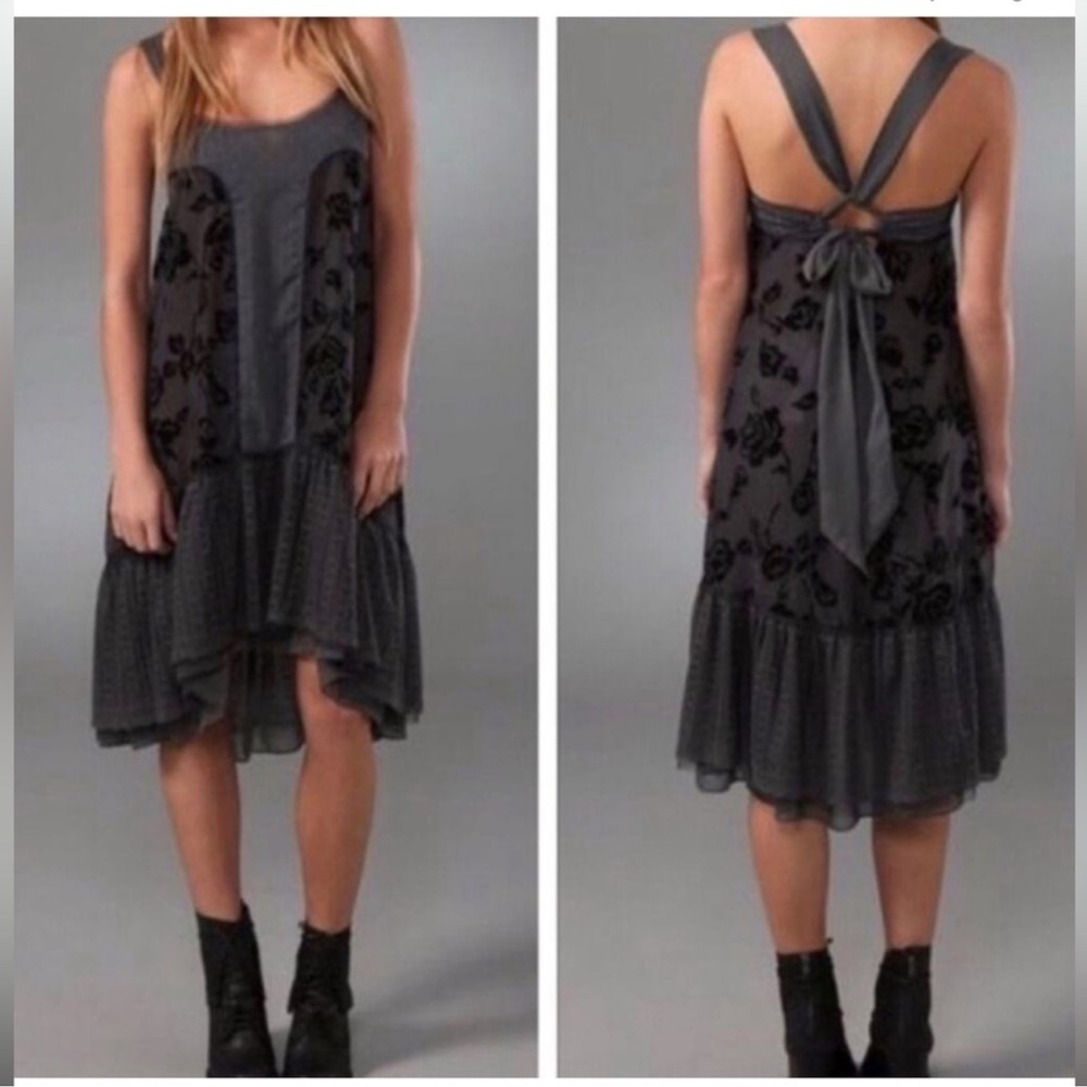 Free People Vintage Velour Rose Dress (6)